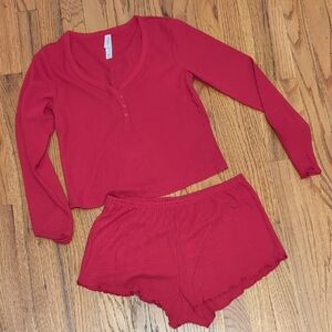 Women's Red Sleepwear Set